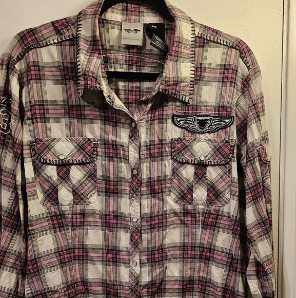 Harley-Davidson Tops - Harley Davison General Motor Clothing- long‎ Sleeve Shirt- Women,s Size 2XL